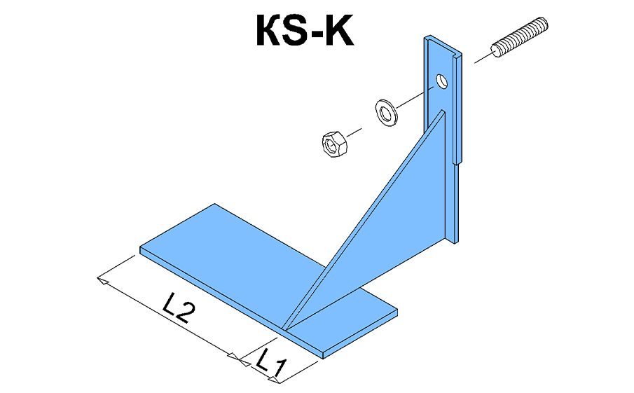 Рядовой кронштейн левый конечный BAUT KS-K